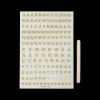 Buchstaben-Transferaufkleber