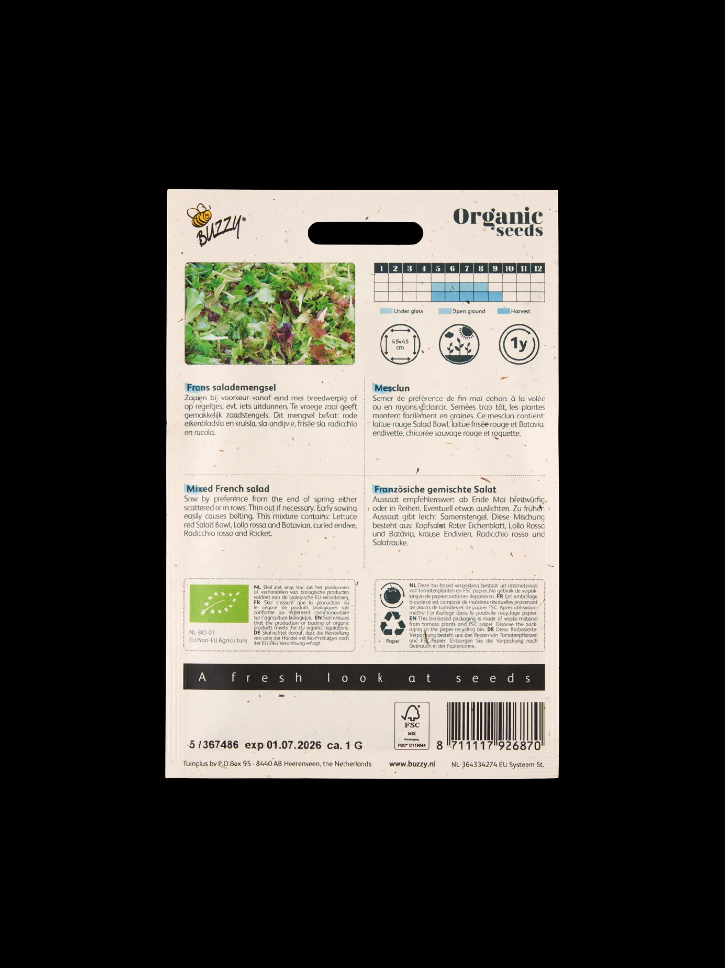 Buzzy® Französischer Bio-Salat-Mix