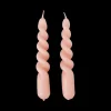 Gedrehte Kerze 14 Cm 2er-Pack
