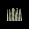 Gedrehte Kerzen 10 Cm 10 Stck.