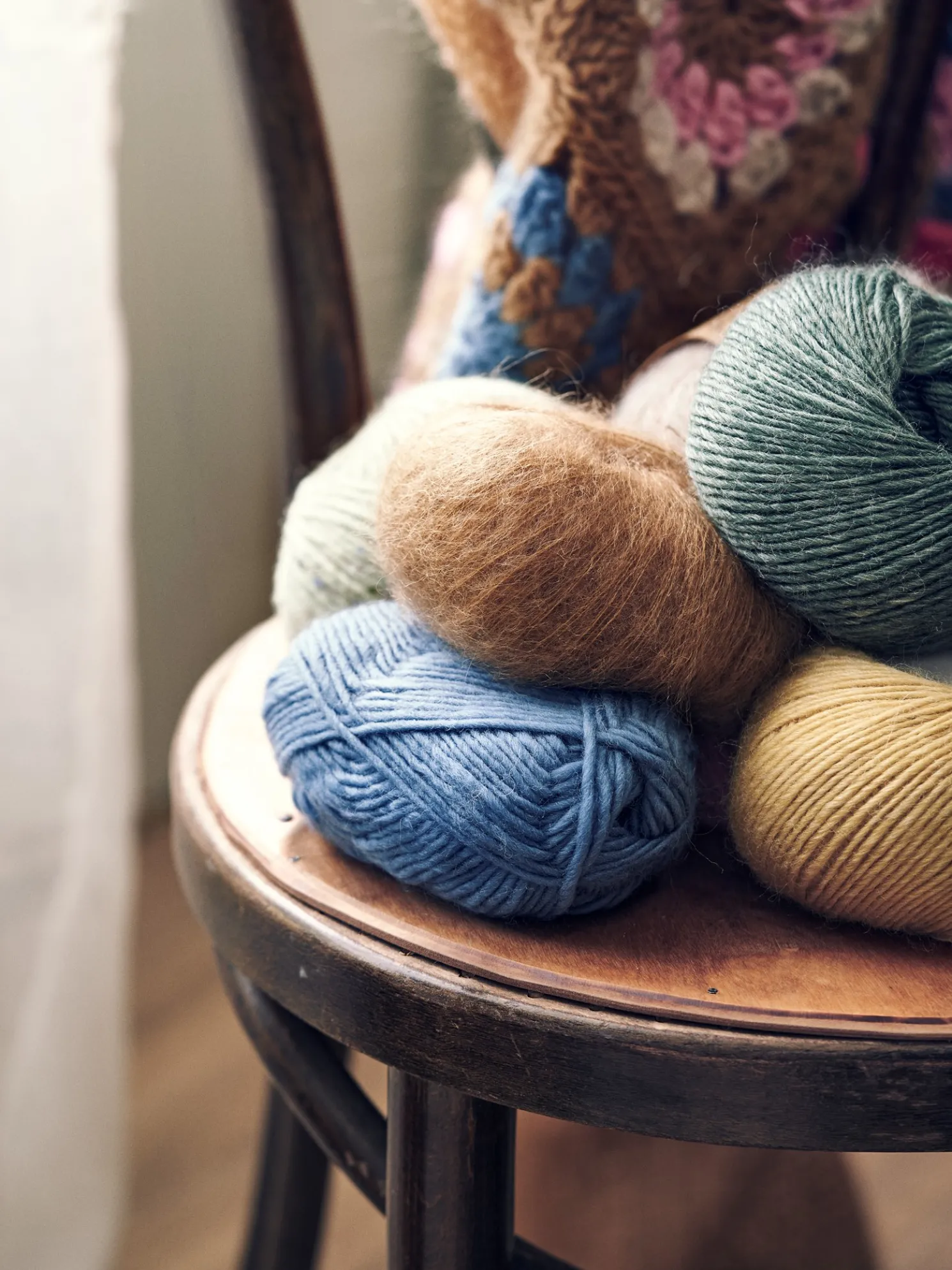 Mohair-Nylon-Garn