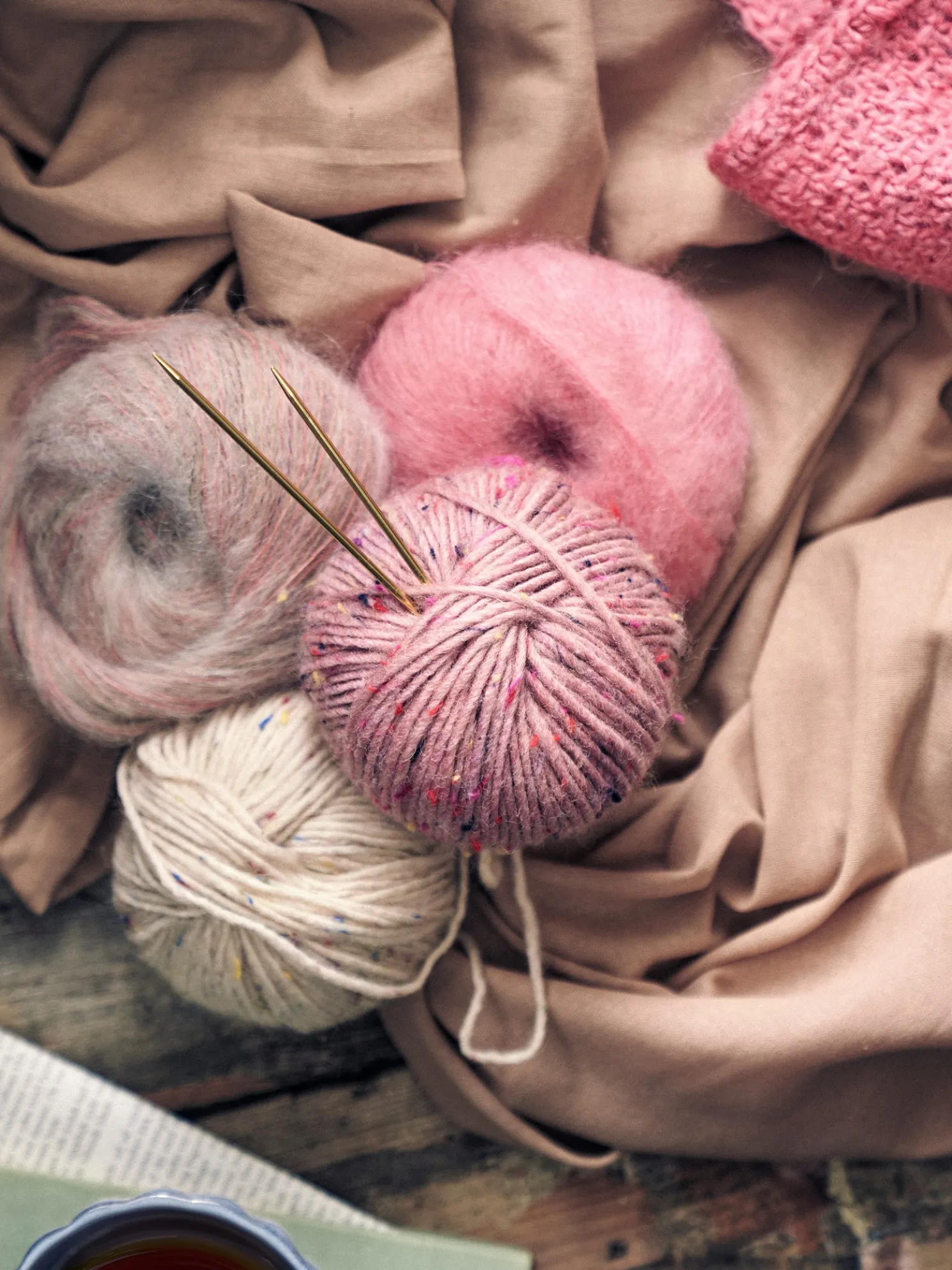 Mohair-Nylon-Garn