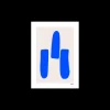 Poster Trois Lignes Bleues 40 X 50